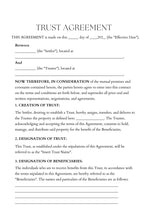 FREE TRUST AGREEMENT